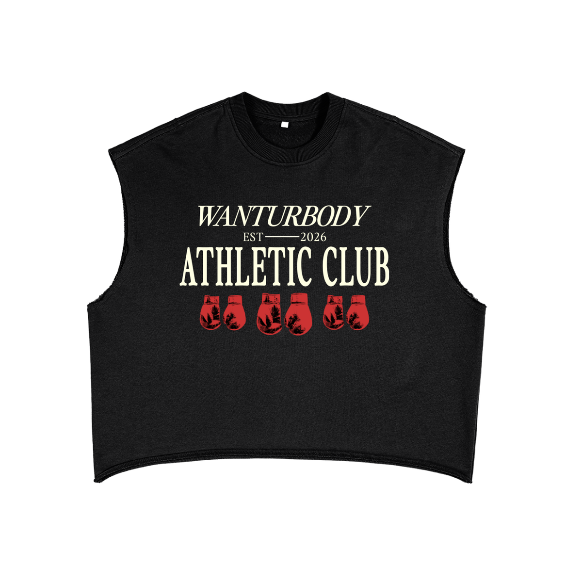 WANTURBODY Athletic Cutoff Tee